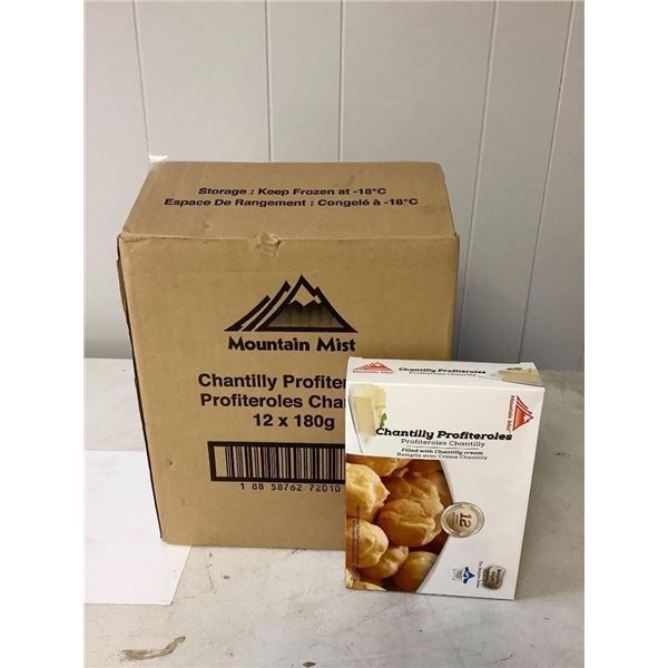 Case of Frozen Mountain Mist Chantilly Profiteroles (12 x 180g)