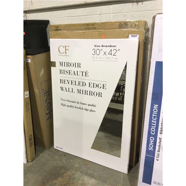 Columbia Beveled Edge Wall Mirror (30in x 42in)