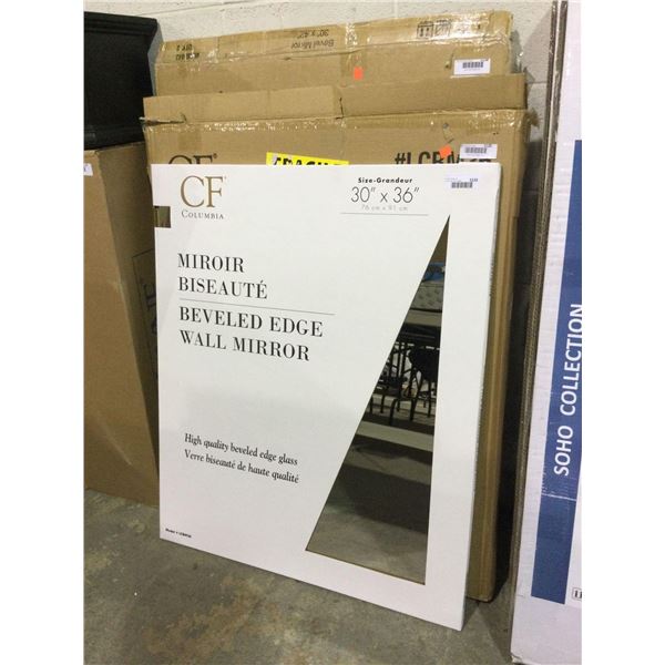 Columbia Beveled Edge Wall Mirror (30in x 36in)
