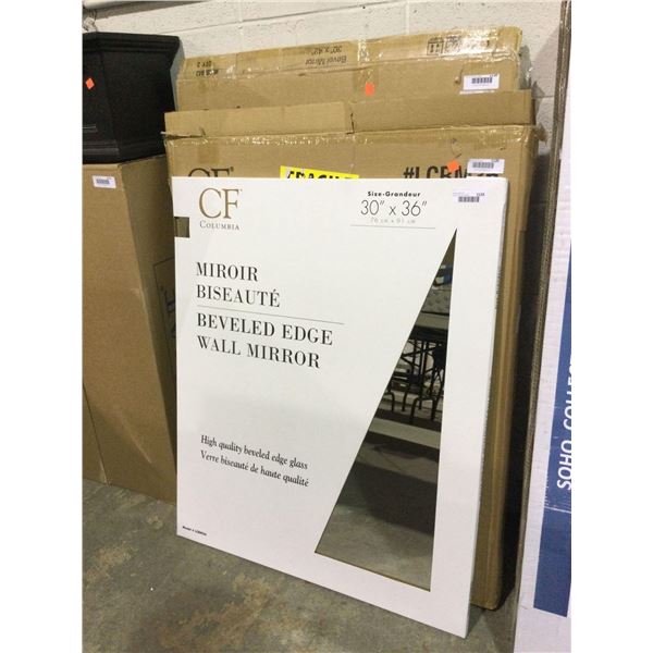 Columbia Beveled Edge Wall Mirror (30in x 36in)