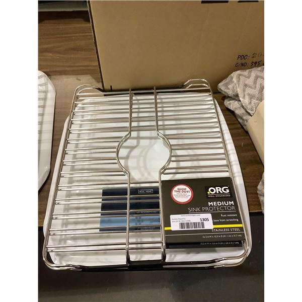ORG Stainless Steel Sink Protector and Drain Board
