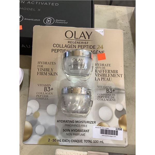 Olay Regenerist Collagen Peptide 24 Hydrating Moisturizer (2 x 50mL)