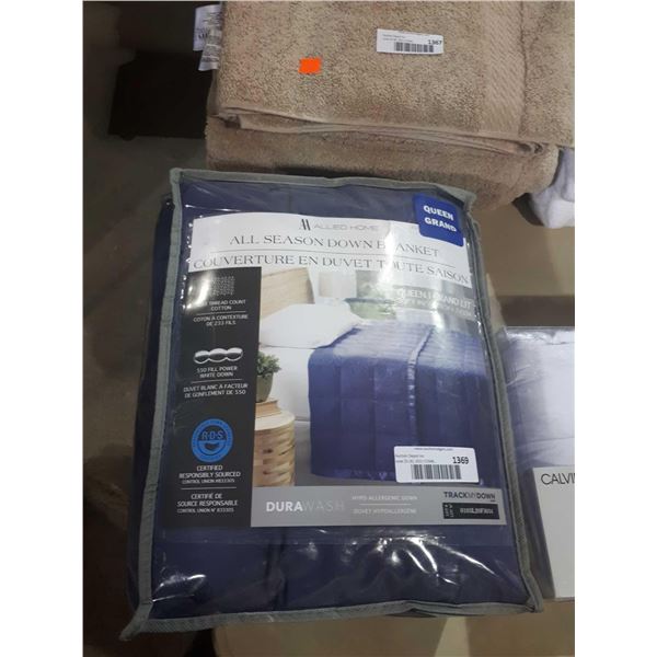 Allied Home Queen Size All Season Down Blanket