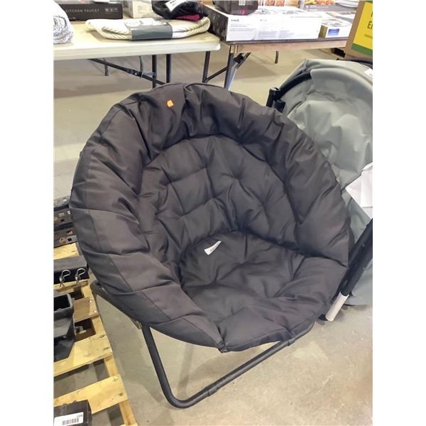 Folding Moon Chair - Black