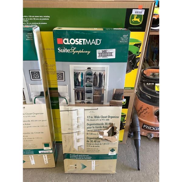 ClosetMaid 12in Wide Closet Organizer (12.4in x 14.04in x 82.46in)