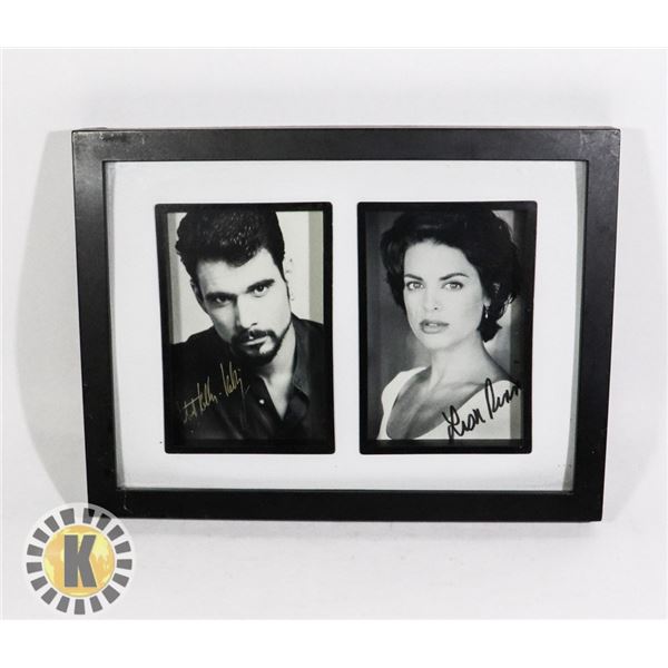 SIGNED PICTURES OF ACTORS IN FRAME