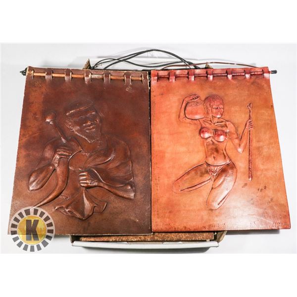 FLAT OF 6 AFRICAN ART PIECES