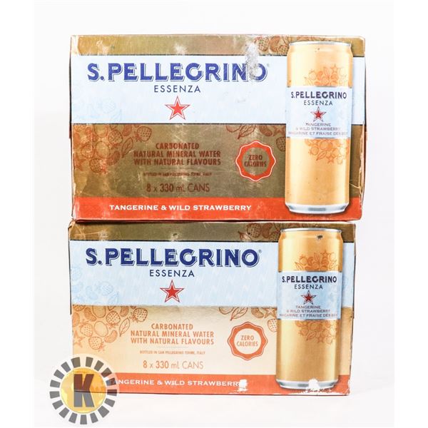 TWO 8 PACKS OF S.PELLEGRINO DRINK