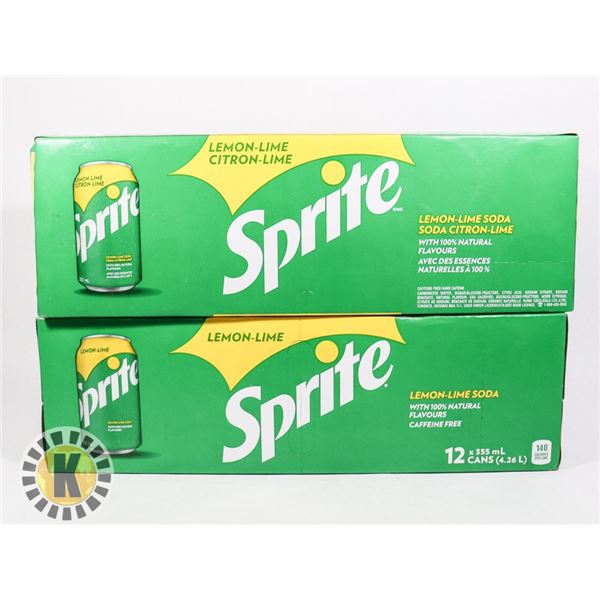 TWO 12 PACKS OF SPRITE