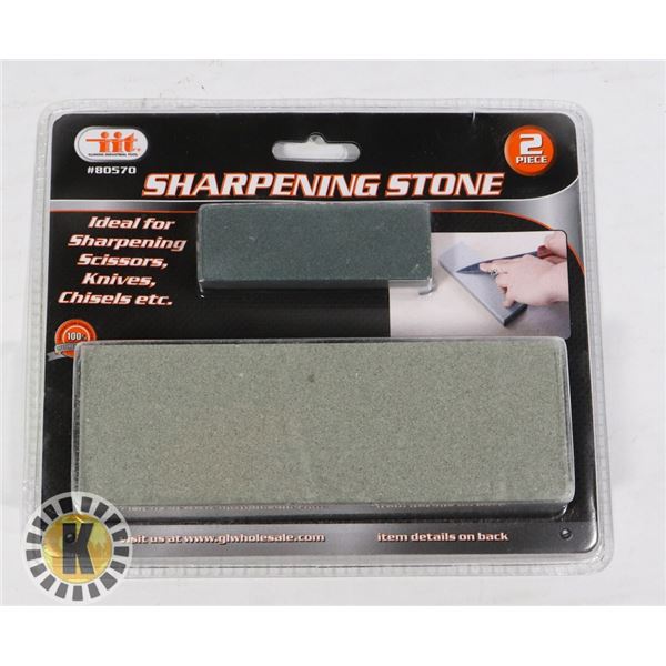 NEW 2PC SHARPENING STONE SET