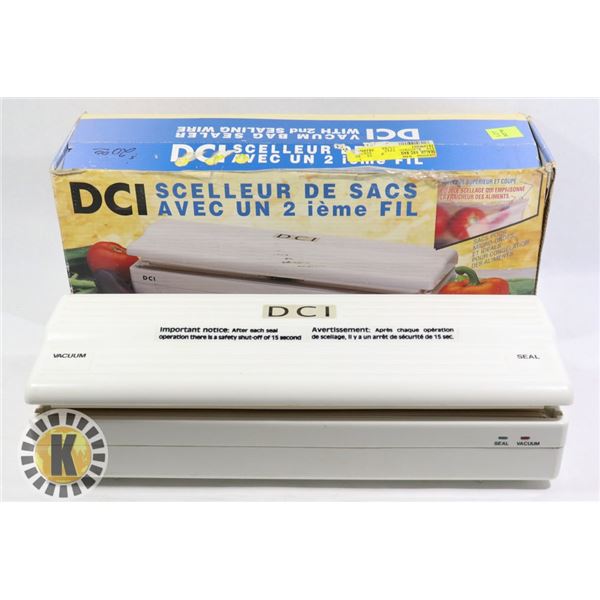 ESTATE DCI VACUUM BAG SEALER WITH 2ND SEALING WIRE