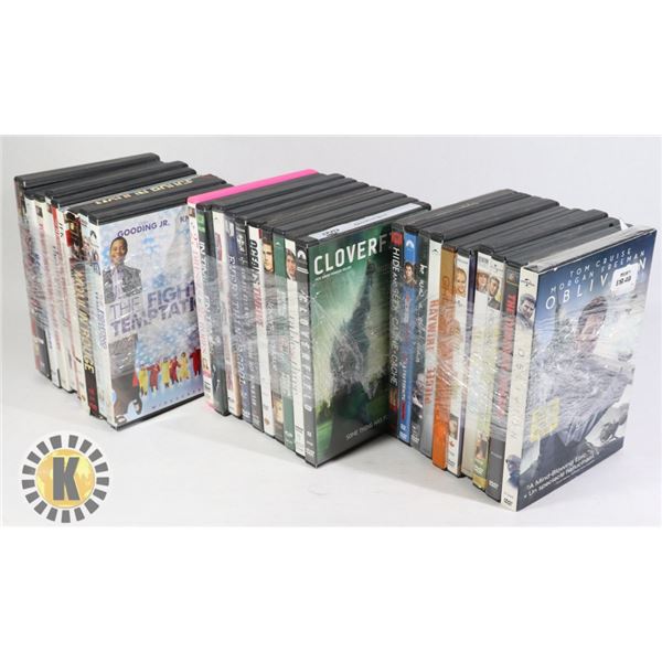BUNDLE OF 30 ASSORTED DVDS