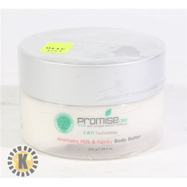 CBD INFUSED AROMATIC MILK AND HONEY BODY BUTTER