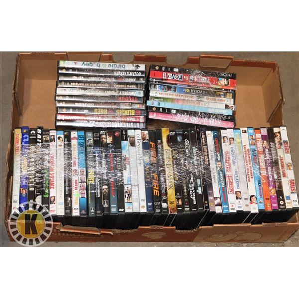 BUNDLE OF 60 ASSORTED DVD MOVIES