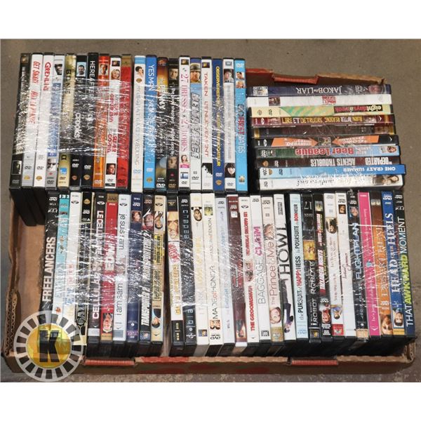 BUNDLE OF 60 ASSORTED DVD MOVIES