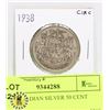 Image 1 : 1938 CANADIAN SILVER 50 CENT COIN