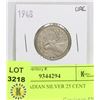 Image 1 : 1948 CANADIAN SILVER 25 CENT COIN