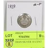 Image 1 : 1929 CANADIAN SILVER 10 CENT COIN