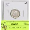 Image 1 : 1937 CANADIAN SILVER 10 CENT COIN