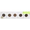 Image 1 : 5 COIN CANADIAN LARGE PENNY COLLECTION