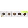 Image 1 : 5 COIN CANADIAN LARGE PENNY COLLECTION