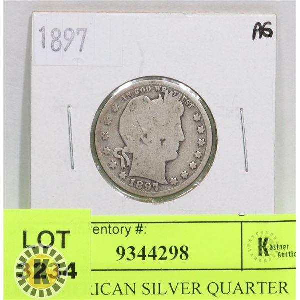 1897 AMERICAN SILVER QUARTER
