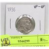 Image 1 : 1936 AMERICAN BUFFALO NICKLE