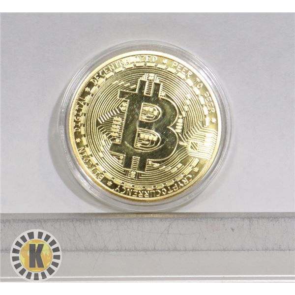 GOLD COLOUR BITCOIN TOKEN