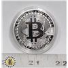 Image 1 : SILVER COLOUR BITCOIN TOKEN