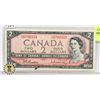 Image 1 : 1954 CANADIAN $2 BANK NOTE