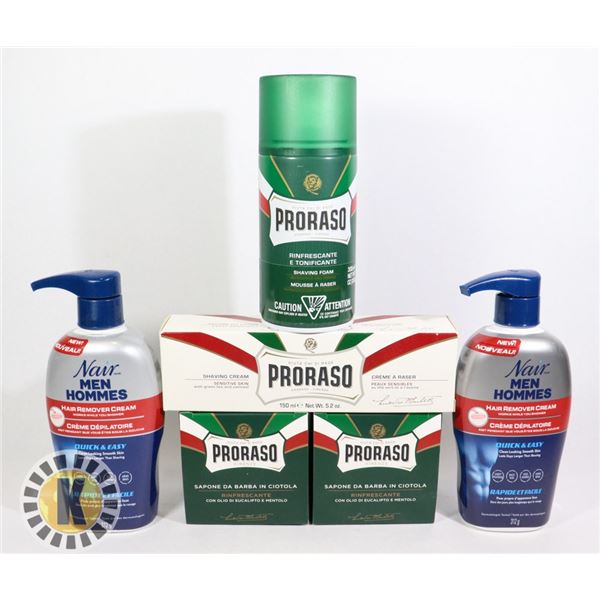BAG OF PRORASO BARBER ITEMS