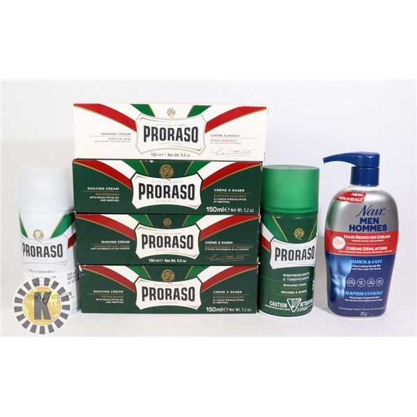 BAG OF PRORASO BARBER ITEMS
