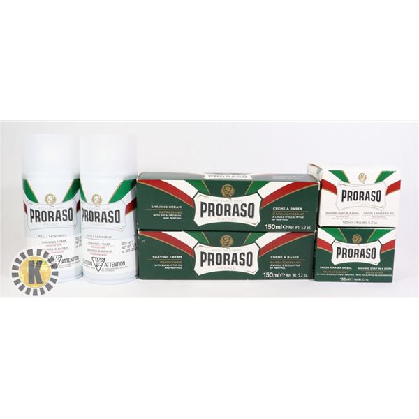 BAG OF PRORASO BARBER ITEMS