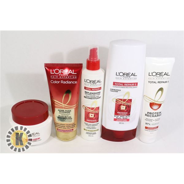 BAG OF L'OREAL HAIR PRODUCT