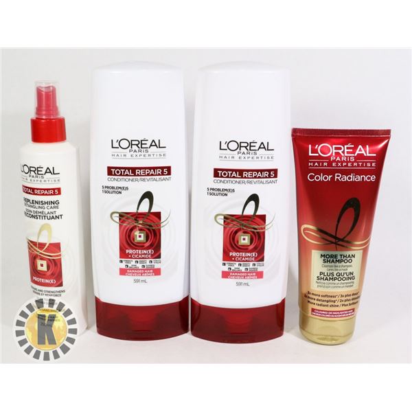 BAG OF L'OREAL HAIR PRODUCT