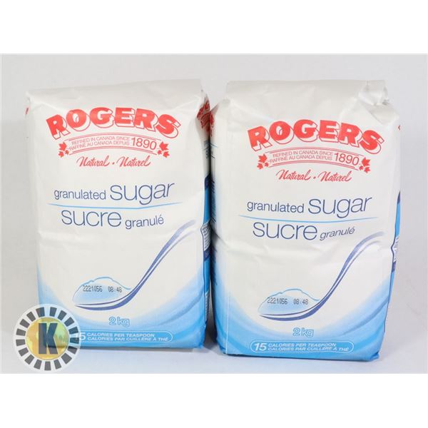 PAIR OF 2KG GRANULATED ROGERS SUGAR