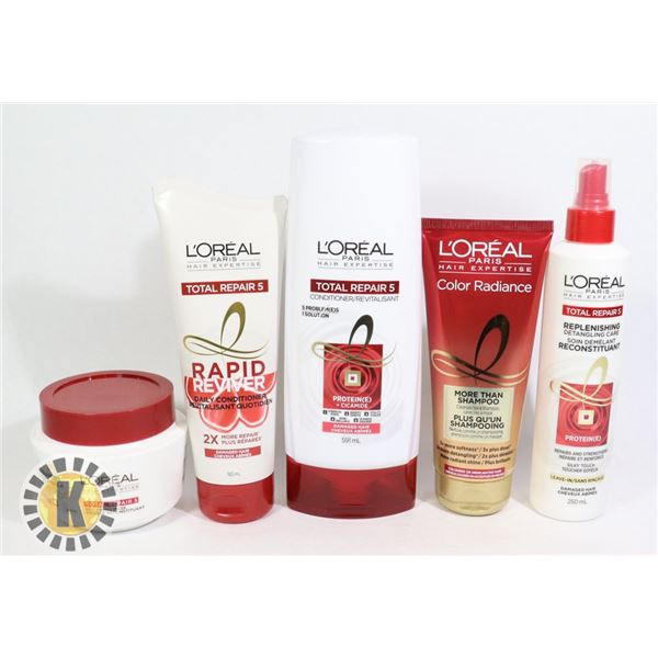 BAG OF L'OREAL HAIR PRODUCT