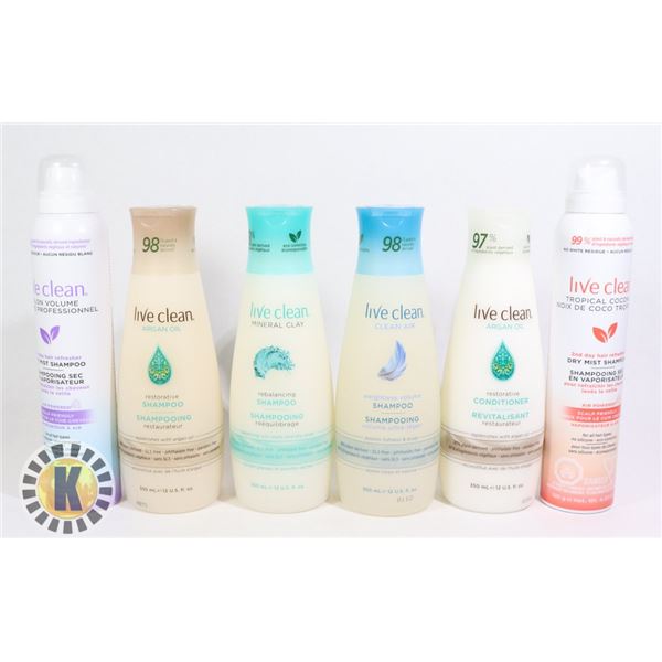 BAG OF LIVE CLEAN HAIR PRODUCT
