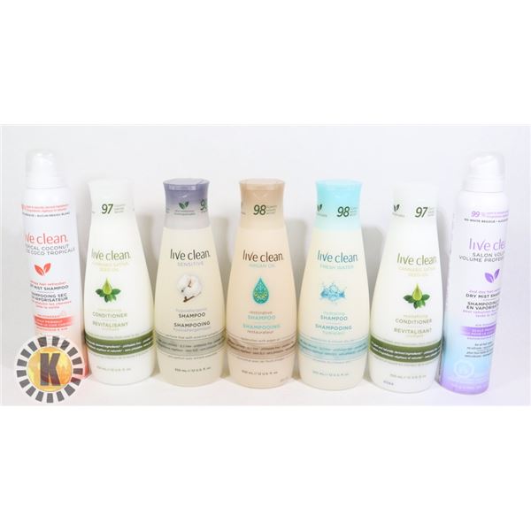 BAG OF LIVE CLEAN HAIR PRODUCT