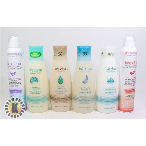BAG OF LIVE CLEAN HAIR PRODUCT