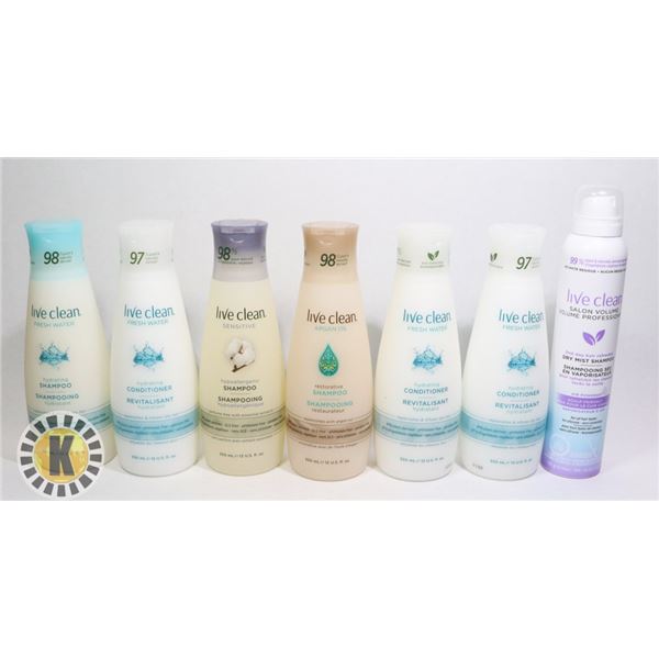 BAG OF LIVE CLEAN HAIR PRODUCT