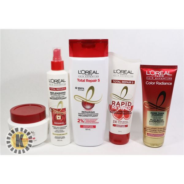 BAG OF L'OREAL HAIR PRODUCT