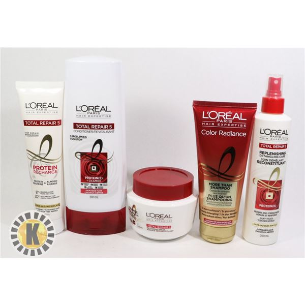 BAG OF L'OREAL HAIR PRODUCT