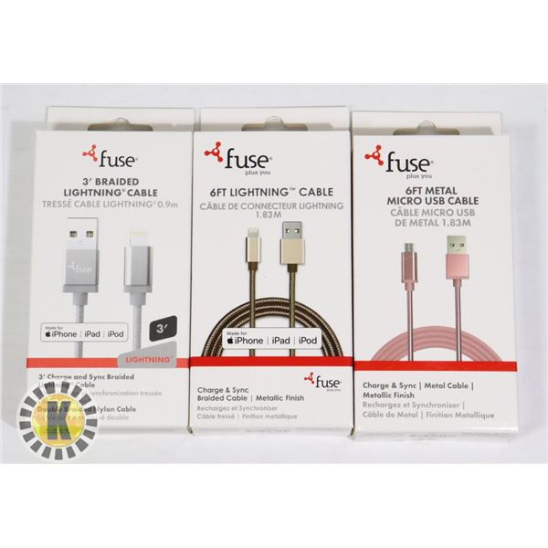 3 FUSE LIGHTNING CABLE