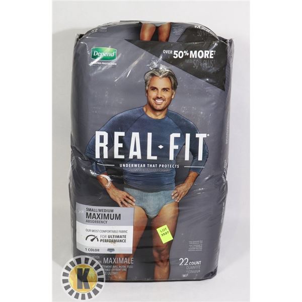 BAG OF DEPENDS FOR MEN SIZE SMALL/MEDIUM