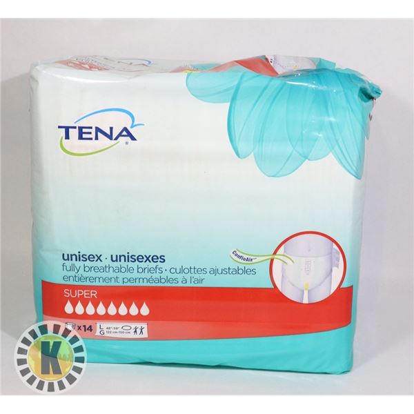PACK OF TENA UNISEX SIZE L