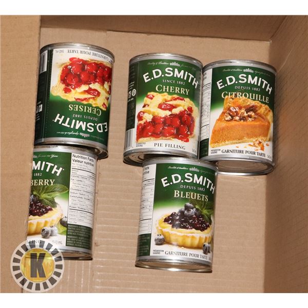 5 CANS OF PIE FILLING