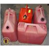 Image 1 : 4 ESTATE GAS CANS (SOME MISSING LIDS)