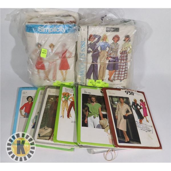 BUNDLE OF SEWING PATTERNS