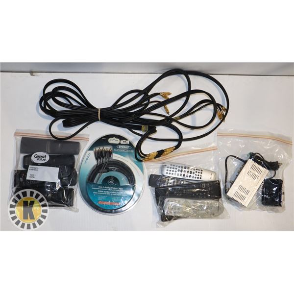 BOX OF AUDIO VIDEO EQUIPMENT